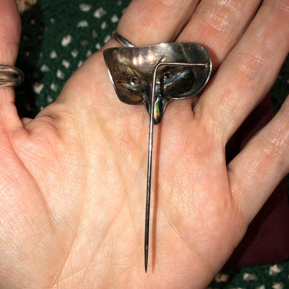 Unique Vintage Sterling Silver Stick Pin - Picture 6 of 9